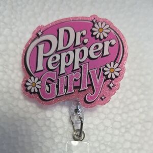*Set* Badge Reel Dr. Pepper Girly